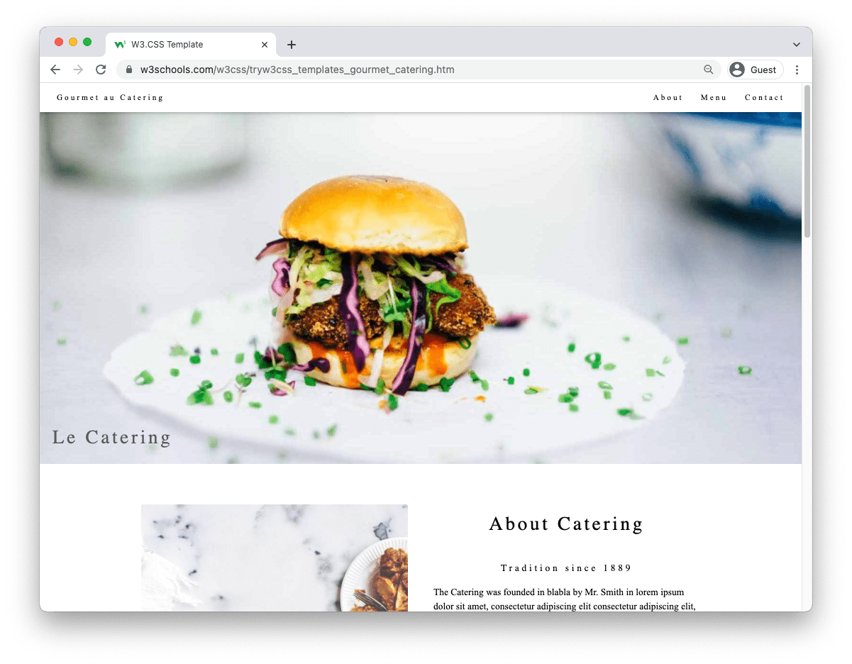 Gourmet Catering Template